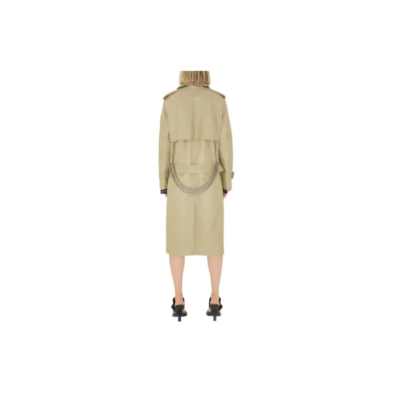 Burberry Detachable-collar Leather Trench Coat-5