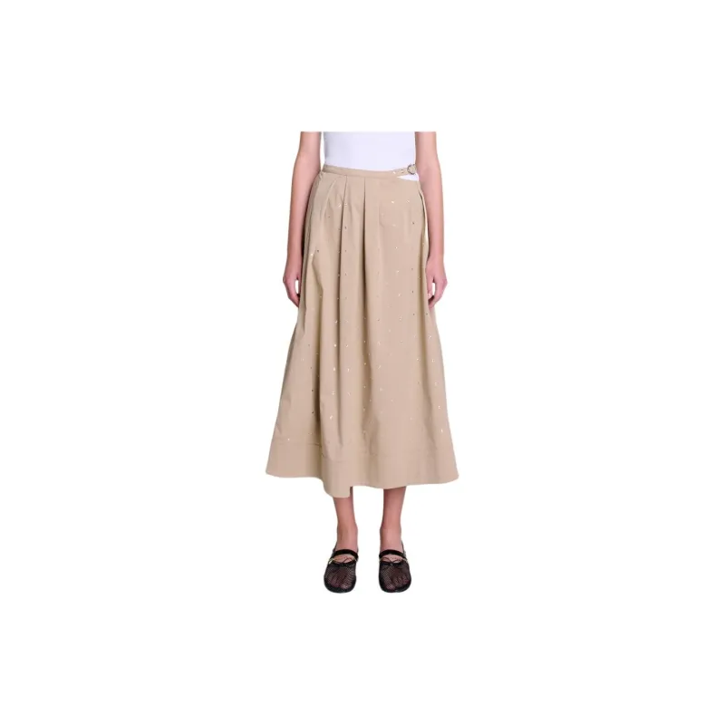 Maje Studded Midi Skirt-1