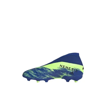 Adidas Nemeziz Anti-Slip Wear-Resistant Low-Top Soccer Shoes Blue Kids'