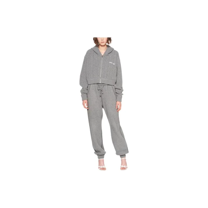 MIU MIU Cashmere Sweaters Women's Gray-1