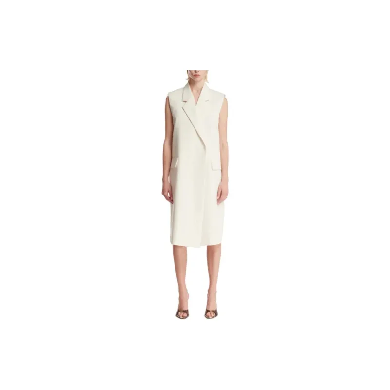 TOTEME Sleeveless Straight Hem Blazer-4