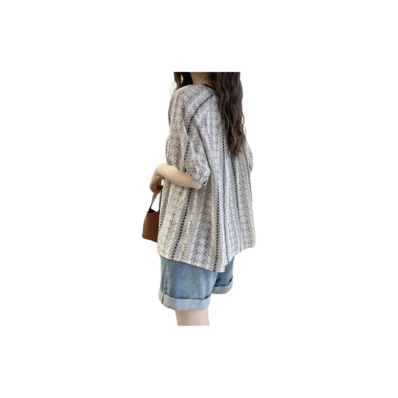 Oudifu Shirt Women's Image Color-3