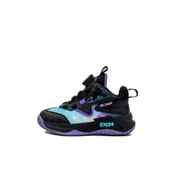KAPPA KIDS High Top Children's Basketball Shoes Black Purple Kids'