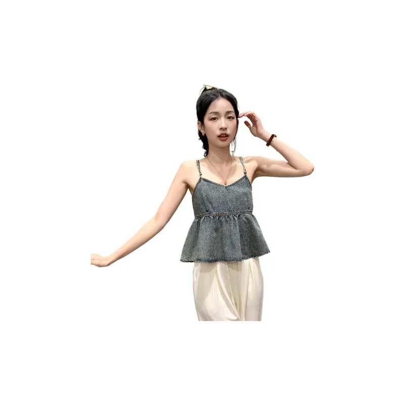 Tonlion Tank Top Women's Denim Blue-4