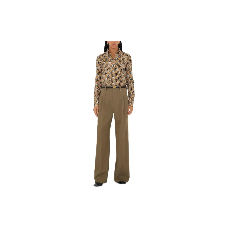 Burberry Check Printed Buttoned Shirt-1