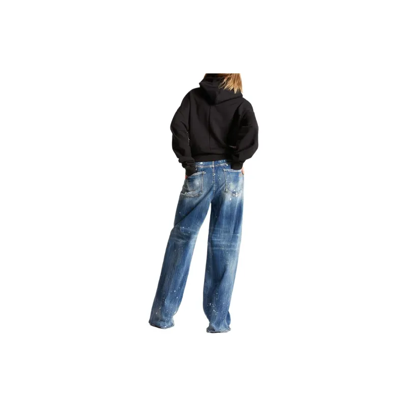 DSQUARED 2 Medium Kinky Wash Traveller Jeans Jeans Women's Marine Blue-3