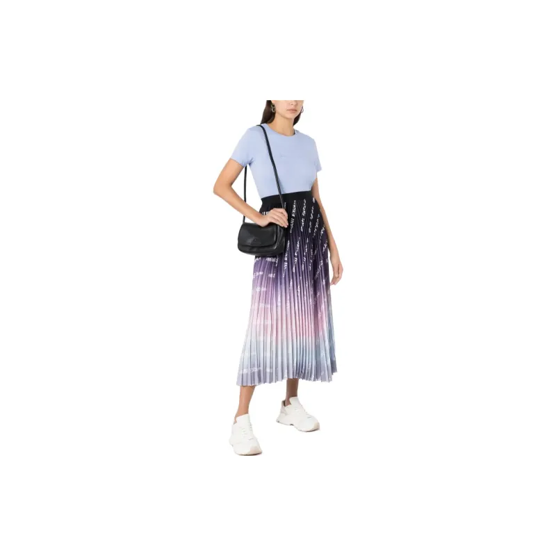 ARMANI EXCHANGEAE SS23 Casual Long Skirt Women's Purple-1