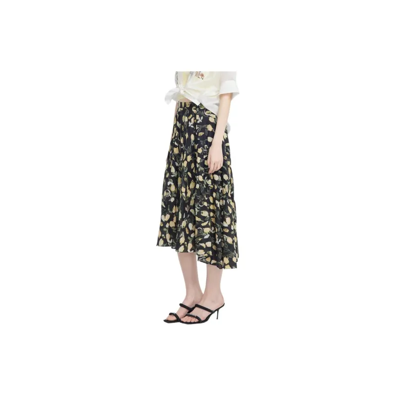 XG Casual Long Skirt Women's Letter Flower-4