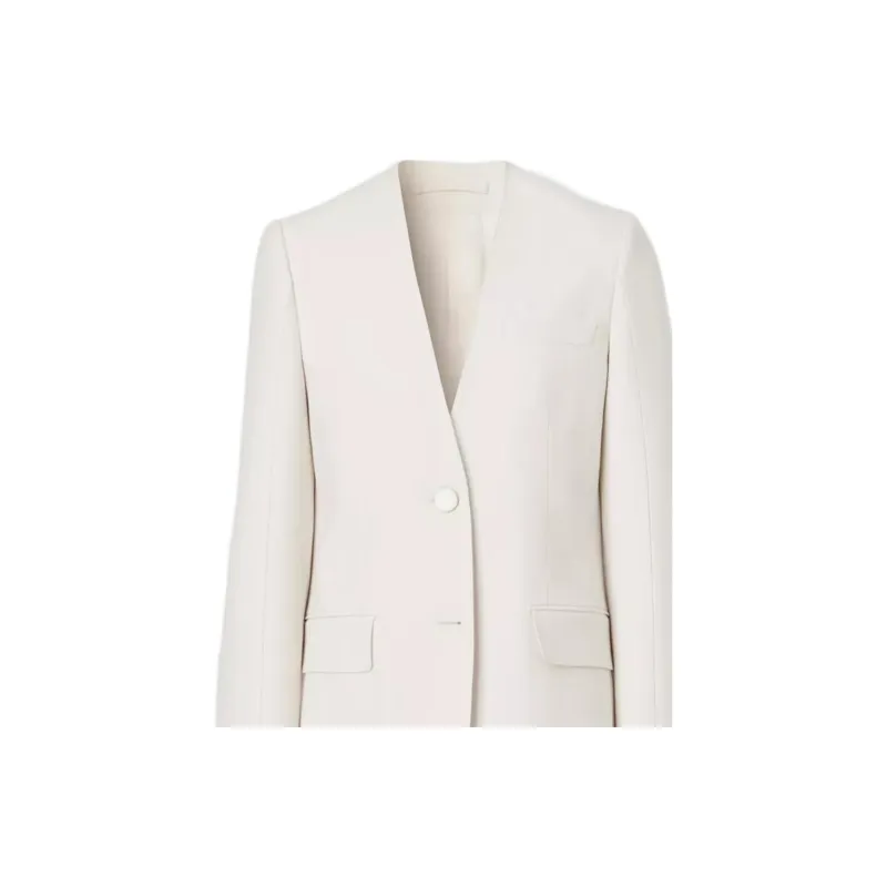 Burberry FW22 Business Suits Coats Women's White-4