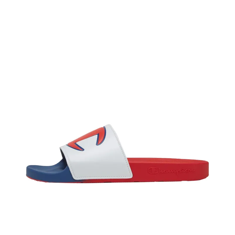 Champion Ipo Split Slip Resistant Cushioning Abrasion Resistant Kids' Slippers Red Blue White Teenagers-0