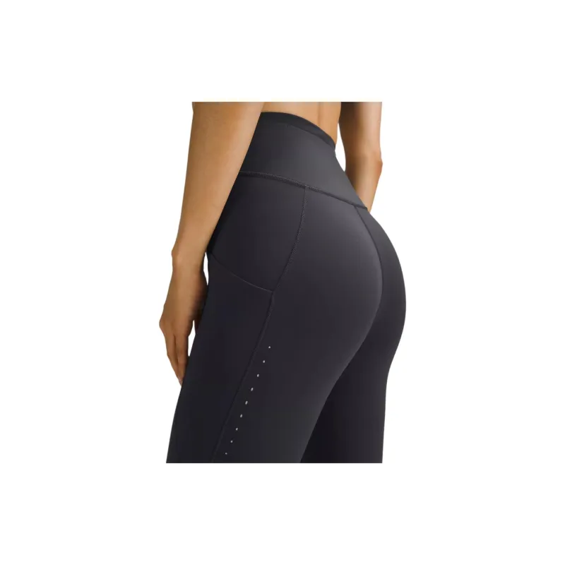 Lululemon Fast And Free Sports Pants Women's Graphite Gray-4
