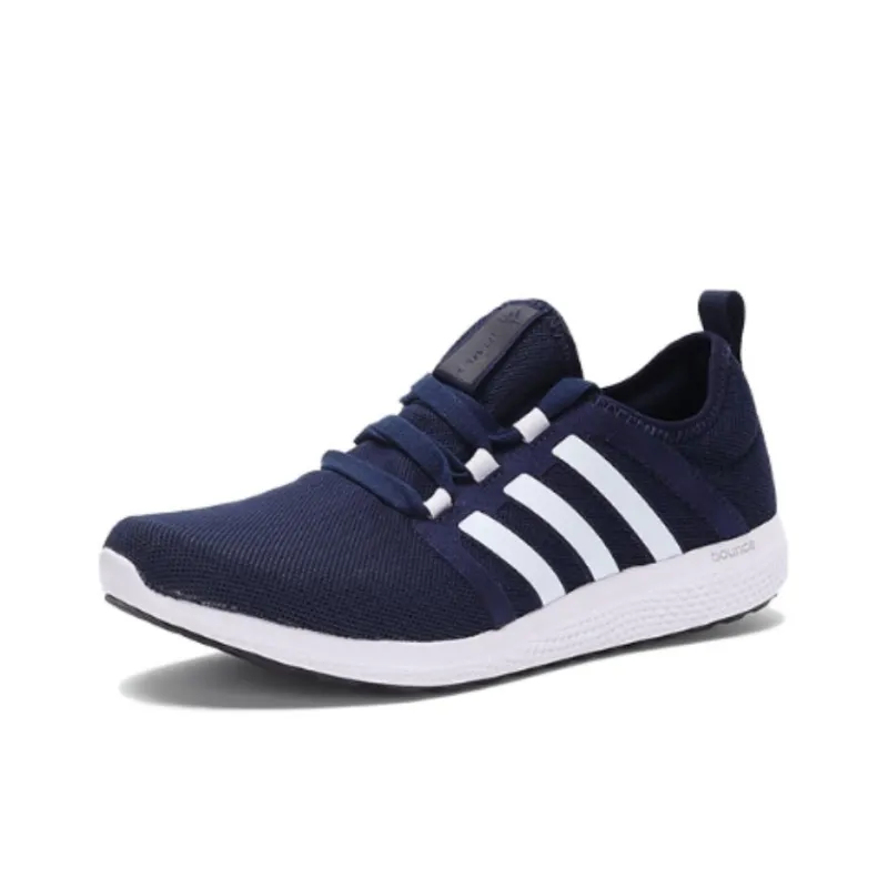 Adidas Bounce Anti Slip Wear Resistant Low Top Casual Running Shoes Unisex Navy-2