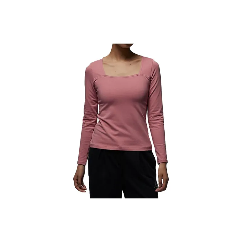 Jordan T Shirts Women's Stardust Red-3