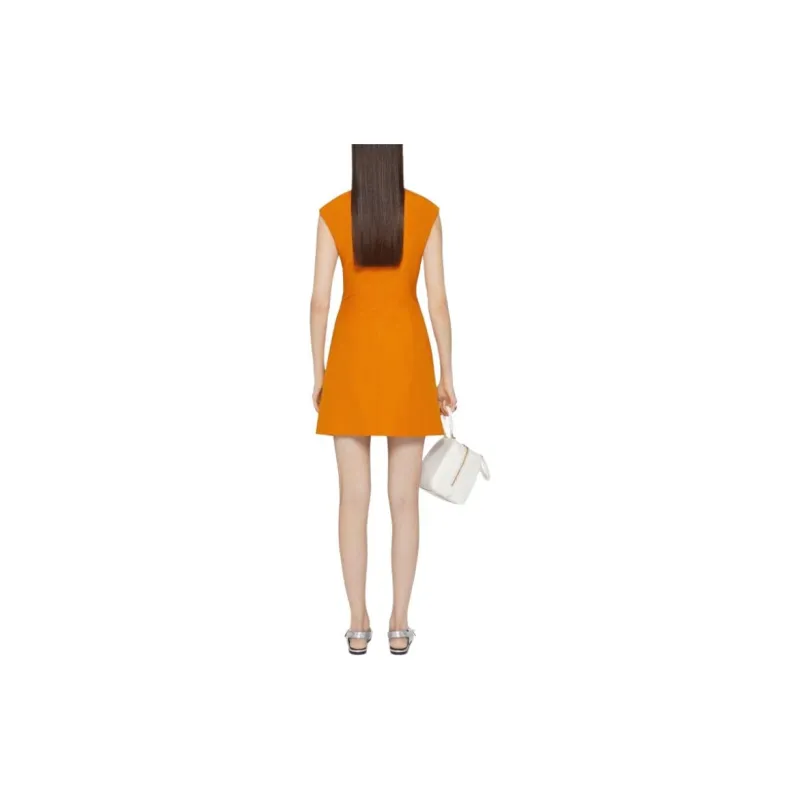 GIVENCHY FW24 Sleeveless Dress Women's Dark Orange-2
