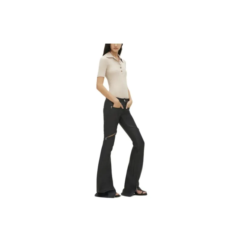 Courrèges Iconic Ribbed knit Polo Shirt-3
