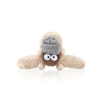 HANYUDIE Acrylic Plush Hair Clips Women's
