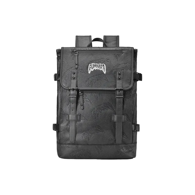 GLORY&CO PVC Backpack Travel Bag Laptop Bag Backpack Regular Men's Black-0