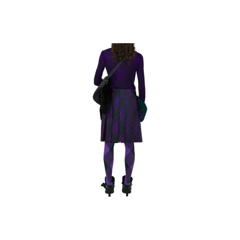 Burberry Plaid check Rib knit Jumper-2
