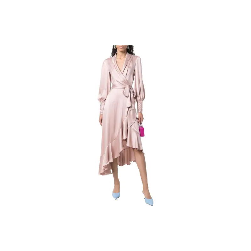Zimmermann Wrap Silk Midi Dress-1