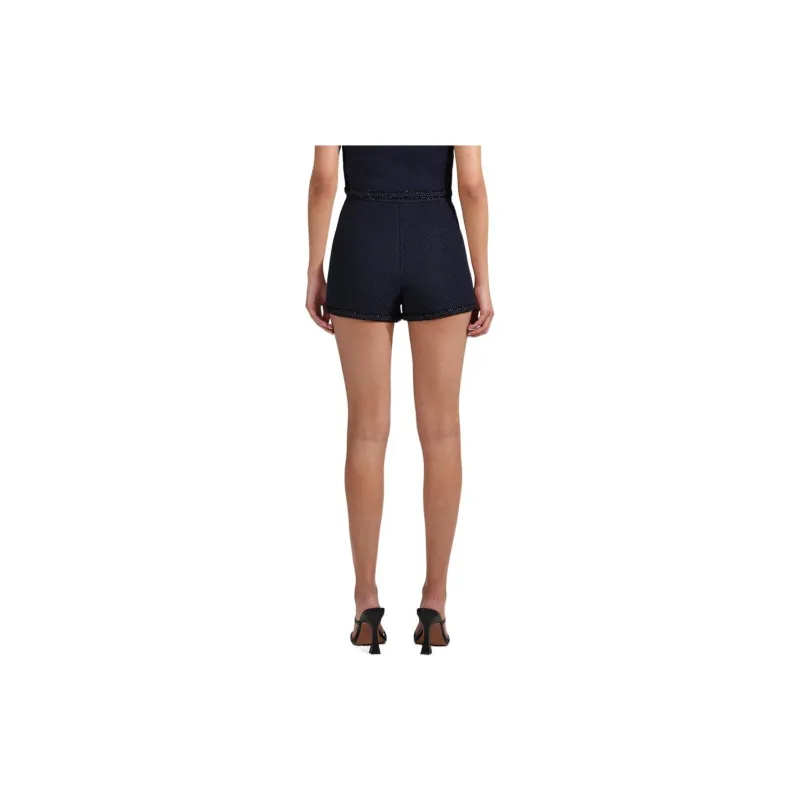 Self portrait SS23 Casual Shorts Women's Navy Blue-2