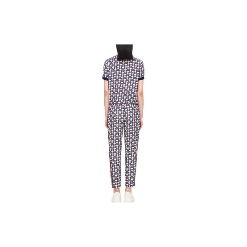 XII BASKET Casual Pants Women's Navy Blue-3