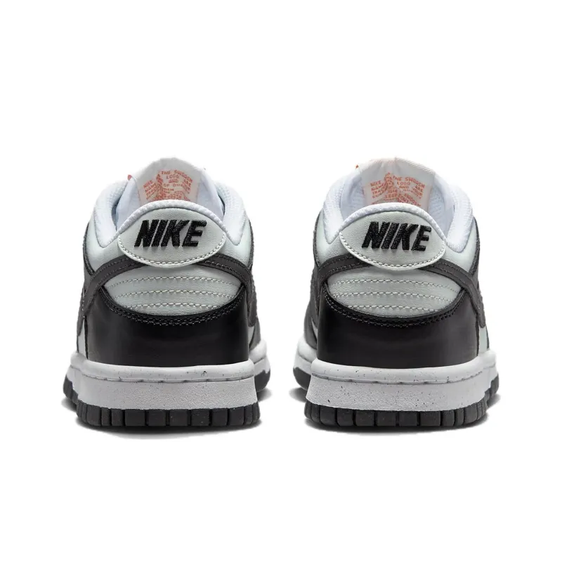 Nike Dunk Low Black Bright Mandarin Mini Swoosh GS-4
