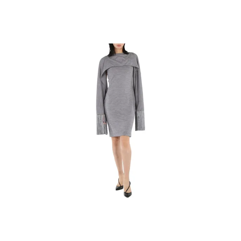 Burberry Fringed detail Mini Dress-1