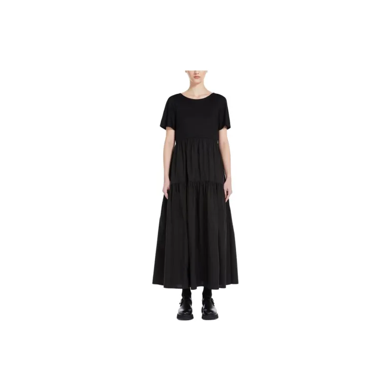 WEEKEND MaxMara Short Sleeved Dresses Women's Black-1