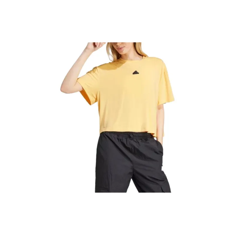 Adidas Free Shipping With AdiClub City Escape Loose Crop Tee-2