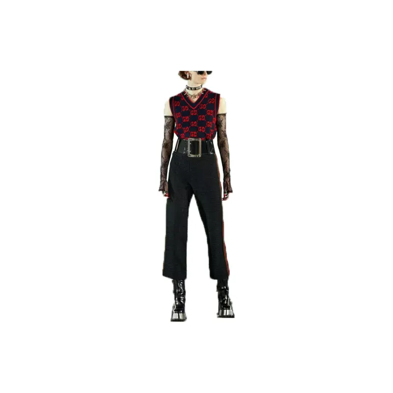 GUCCI Bouclé Gg Sleeveless Vest-1