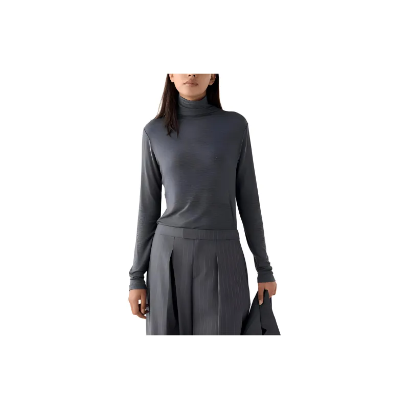 UNIQLO C Collection T-Shirts Women's Asphalt Gray-1