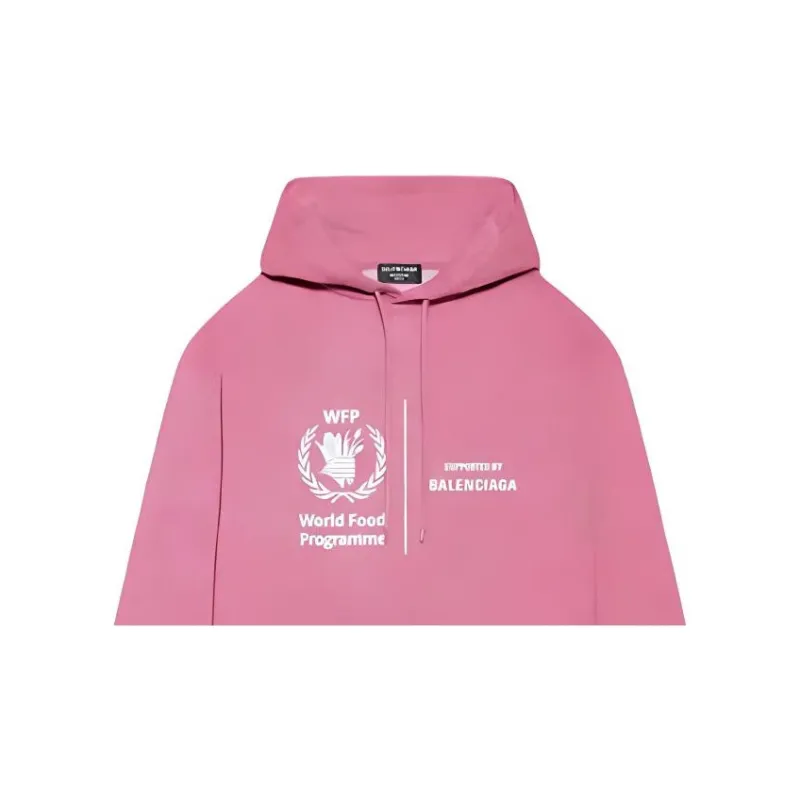 Balenciaga Sweatshirt Loose Fit Style Women's Pink-5
