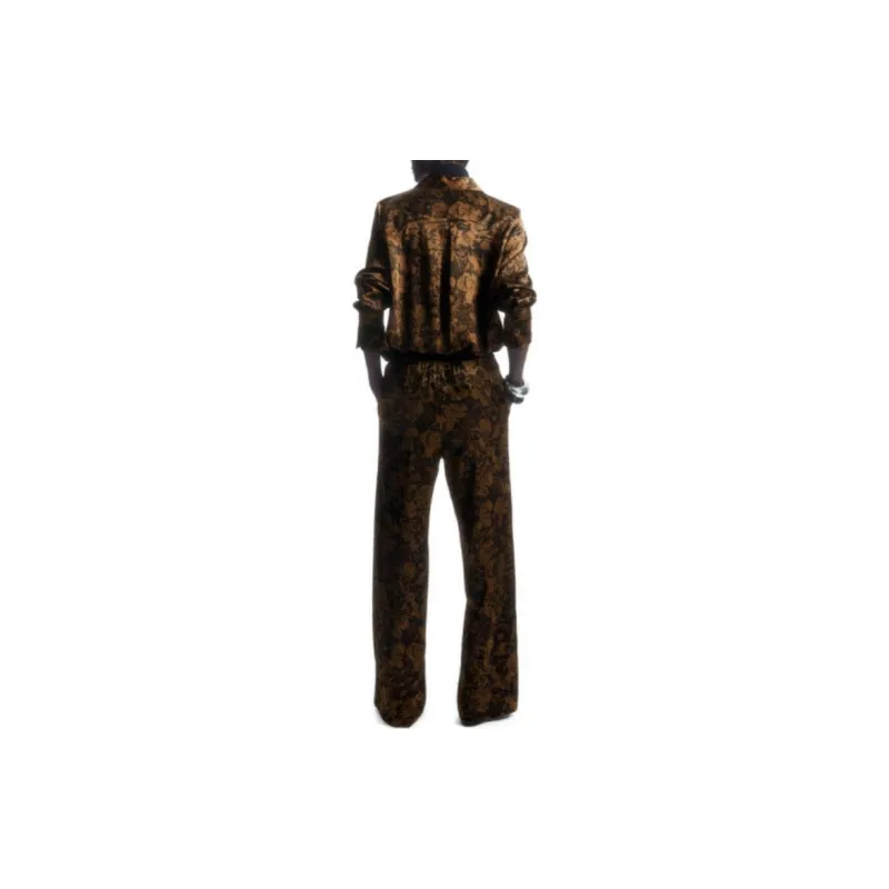 COS Casual Pants Women's Brown Black-3