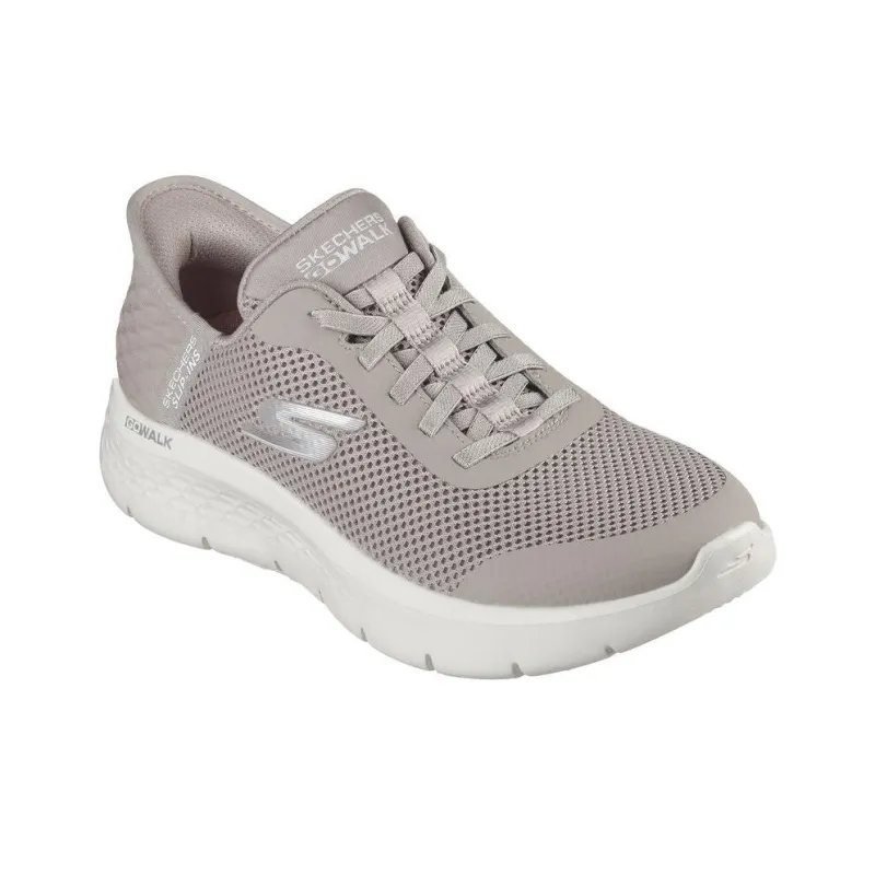 Skechers Go Walk Fle Low Top Running Shoes Women's Taupe-1