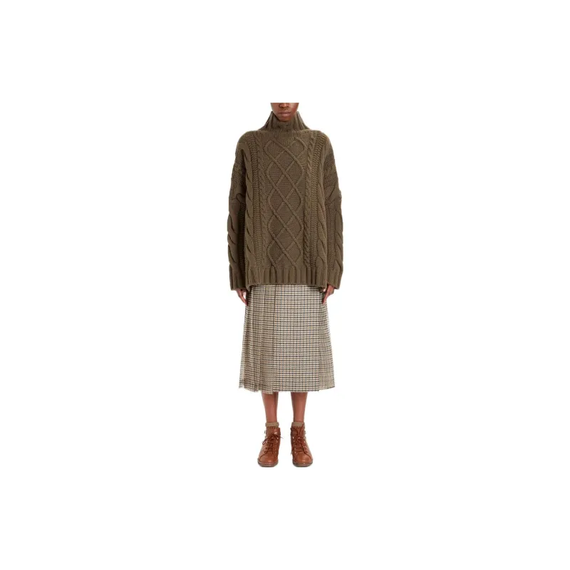 MaxMara Sweater Women's Brown Green-1