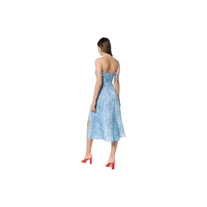 REFORMATION Slip Dresses Women's Light Blue-2