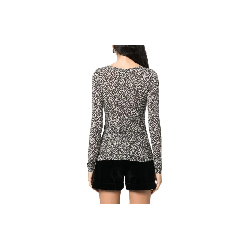 ISABEL MARANT Laura Abstract Printed Top-2