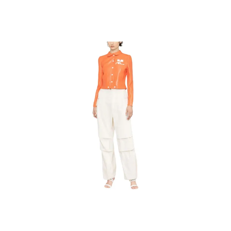 COURREGES Vinyl Reedition Jacket 'Sunset Orange'-1