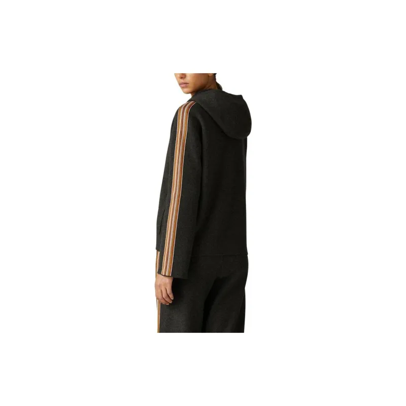 Loro Piana The Suitcase Stripe Bomber Jacket Jackets Coats Women's Black-4