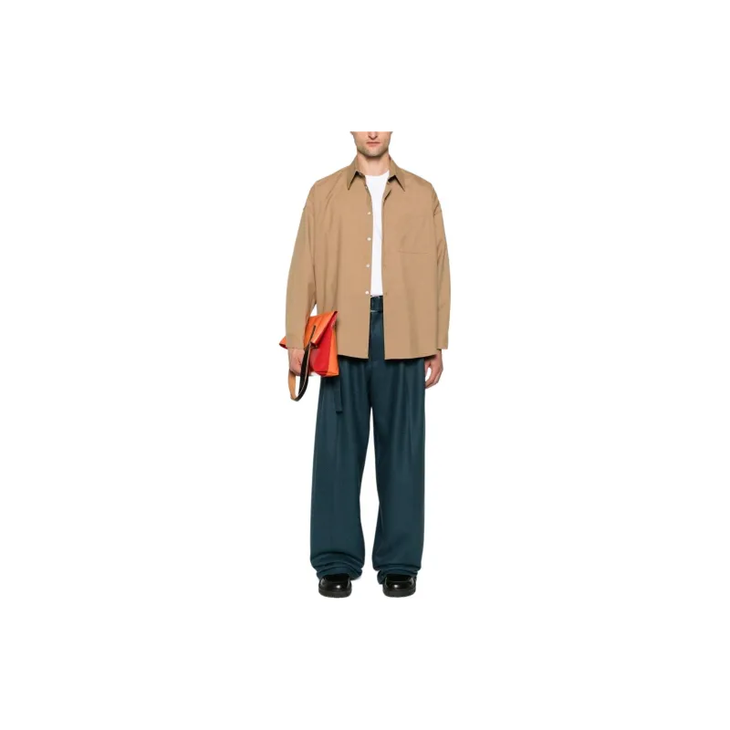 MARNI Buttoned Virgin Wool Shirt-1