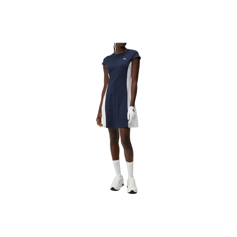 J.Lindeberg Short Sleeved Dress Women's Marine Blue-1
