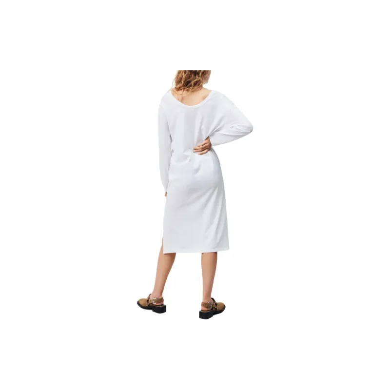 AMERICAN VINTAGE A.M FW24 ROBE FEMME VUPAVILLE Long-Sleeved Dresses Women's White-2