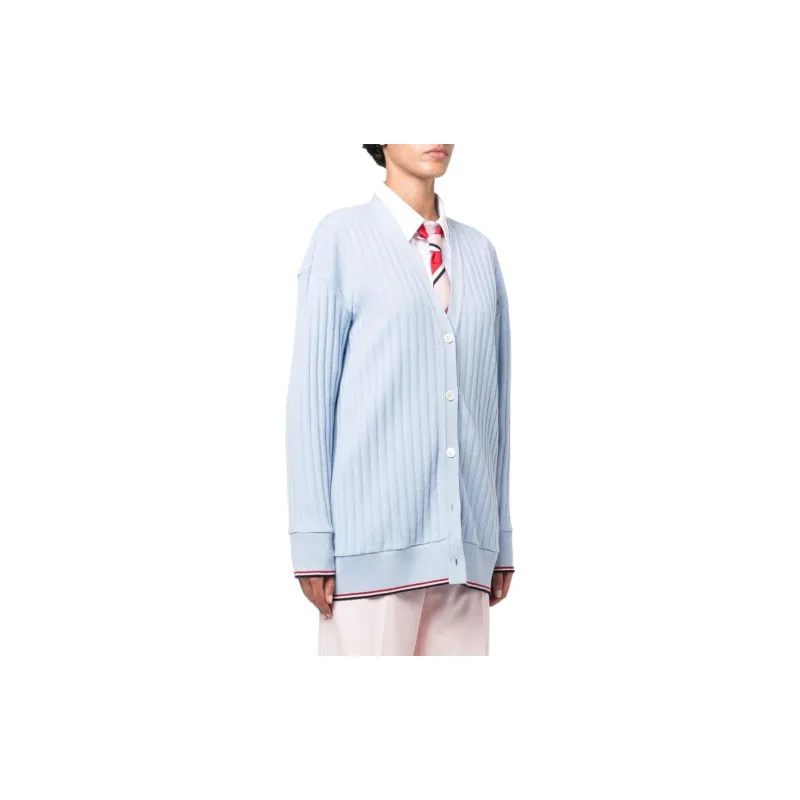 THOM BROWNE Cashmere Sweaters Women's Blue-3