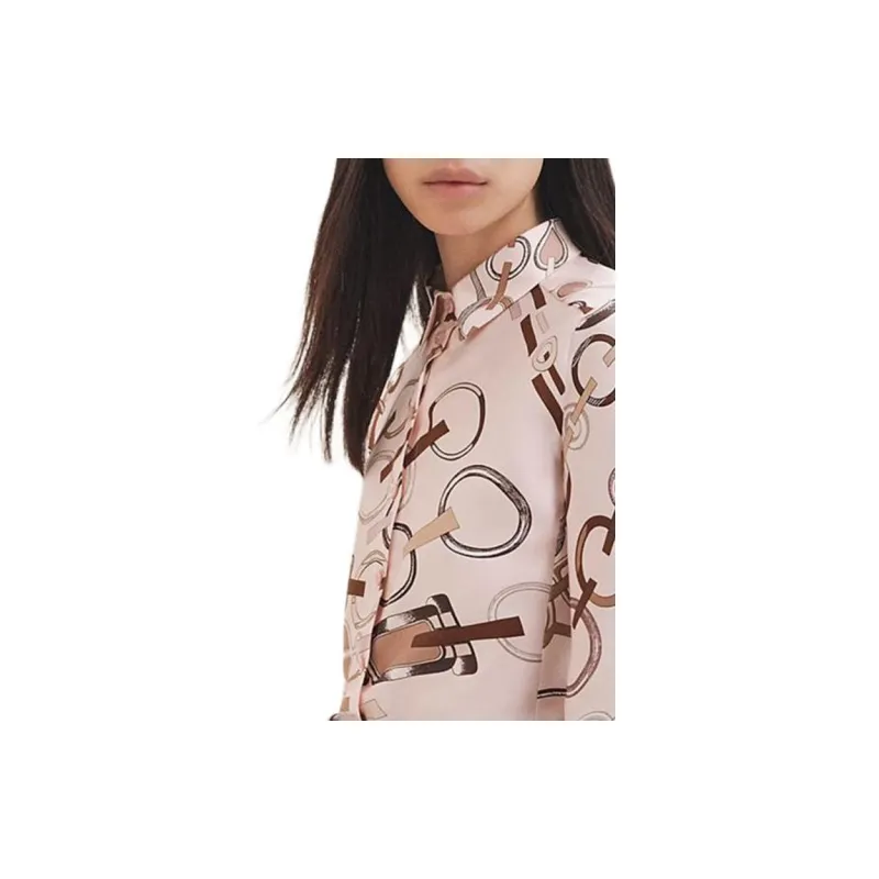 HERMES Shirts Women's Rose Pink-3