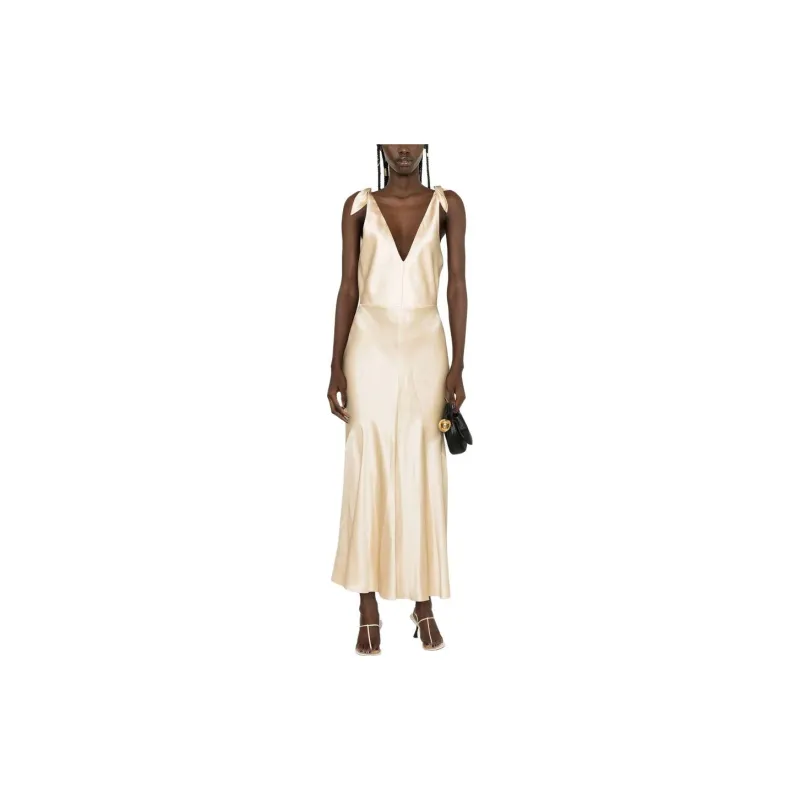 GABRIELA HEARST Sleeveless Dresses Women's Beige-1