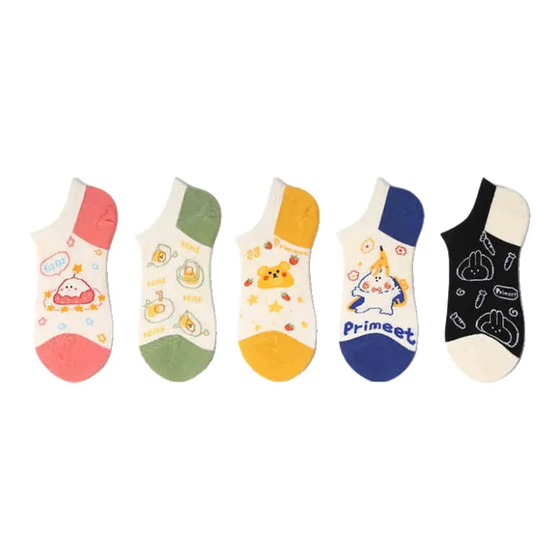 Primeet No Show Socks Women's 5 Pack-8