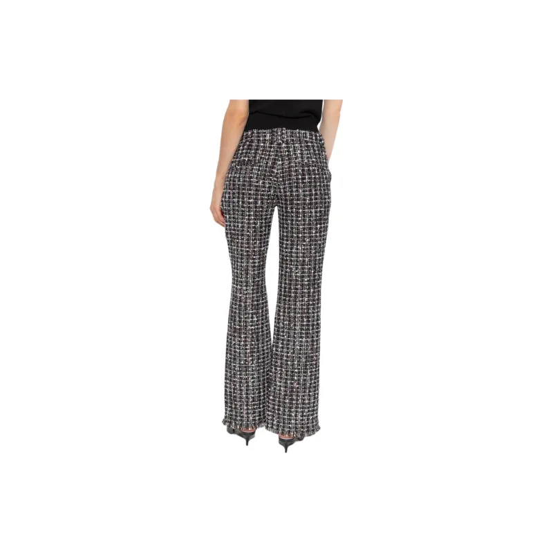 Balmain Hair Mid Rise Tweed Flared Trousers-3
