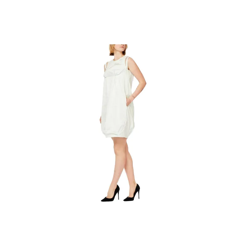 SportMax Sleeveless Dresses Women's White-2