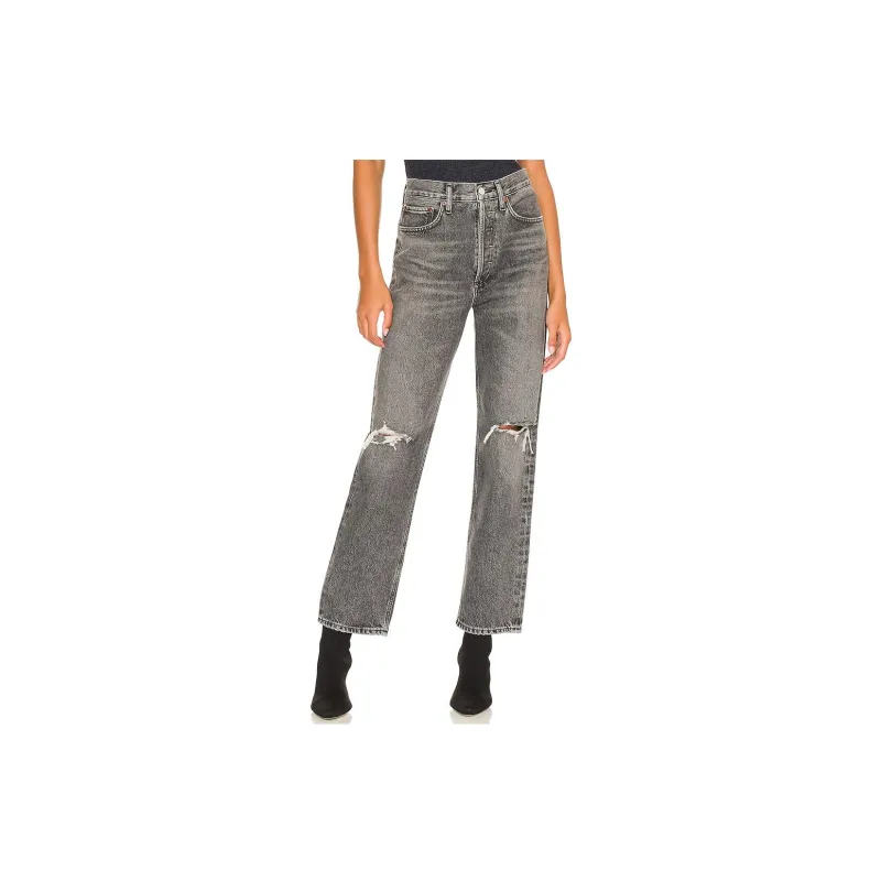AGOLDE Jeans Women's Black Gray Color-2