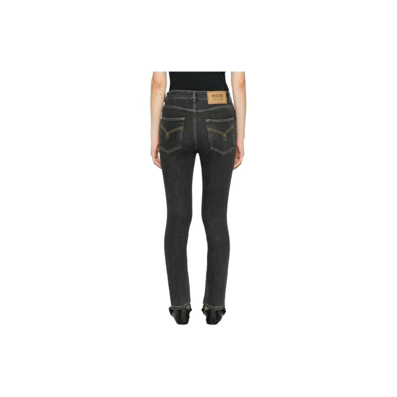 MOSCHINO Jeans Logo Patch Skinny Fit Jeans-2